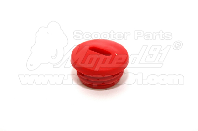 olajszint ellenörző csavar piros SIMSON S 51 /  S 53 / S 70 / S 83 / ROLLER SR 50 / ROLLER SR 80 / SCHWALBE KR 51 / SPERBER műanyag (221931) 